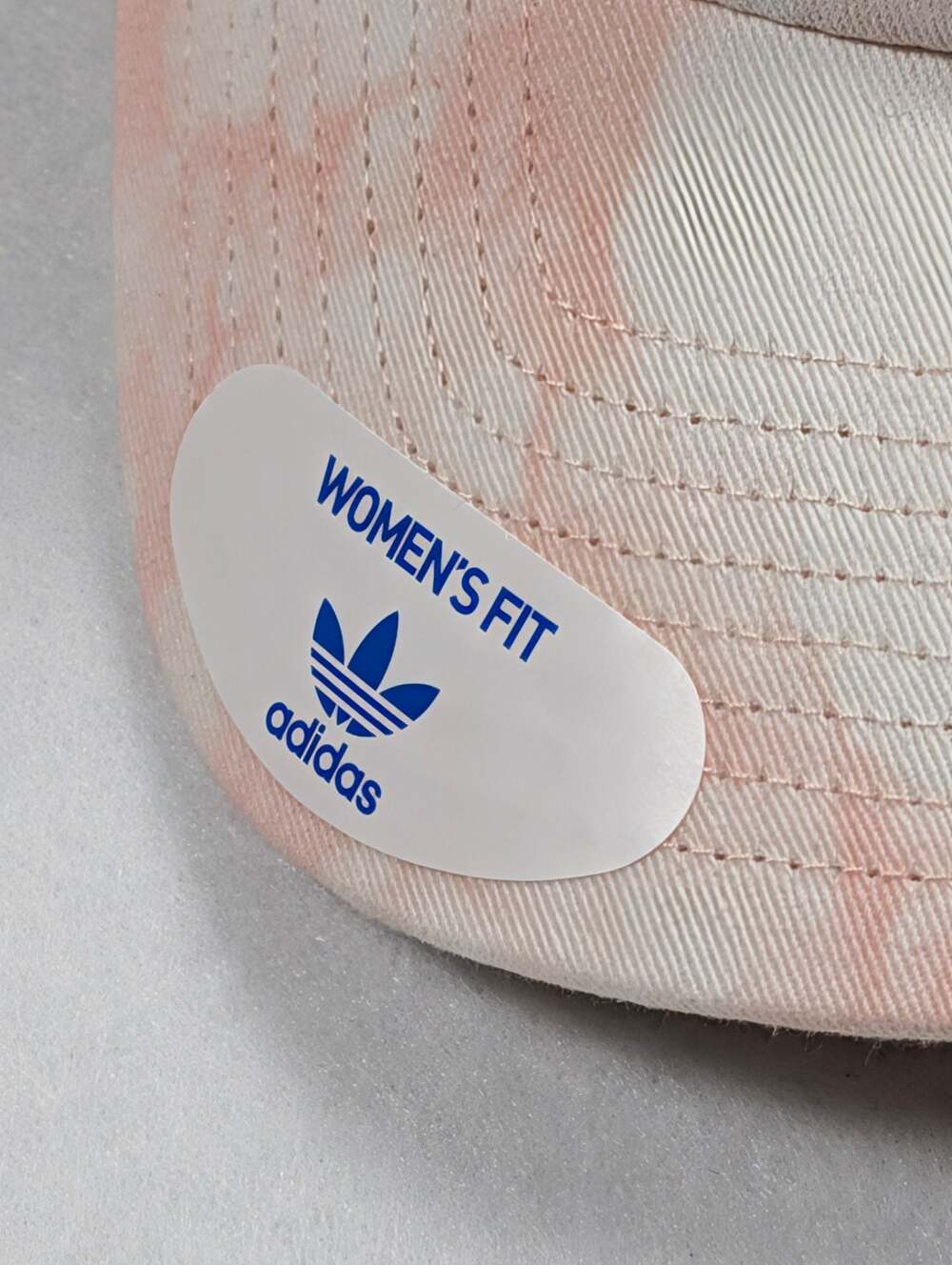 NWT Adidas Women's Relaxed Tie Dye Strapback Hat in Dust Pink/White - Picture 4 of 8